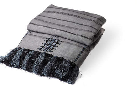 Blankets - bedspreads black/grey
