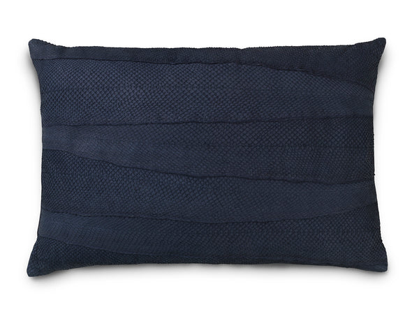 Cushion - Fish leather - Blue