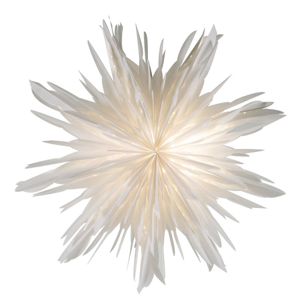 Paper star Reykjavik 60 white - incl. light bulb and cabel