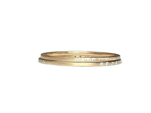 Monica Riley - No. 151 Slim 14K band with five diamonds in a row
