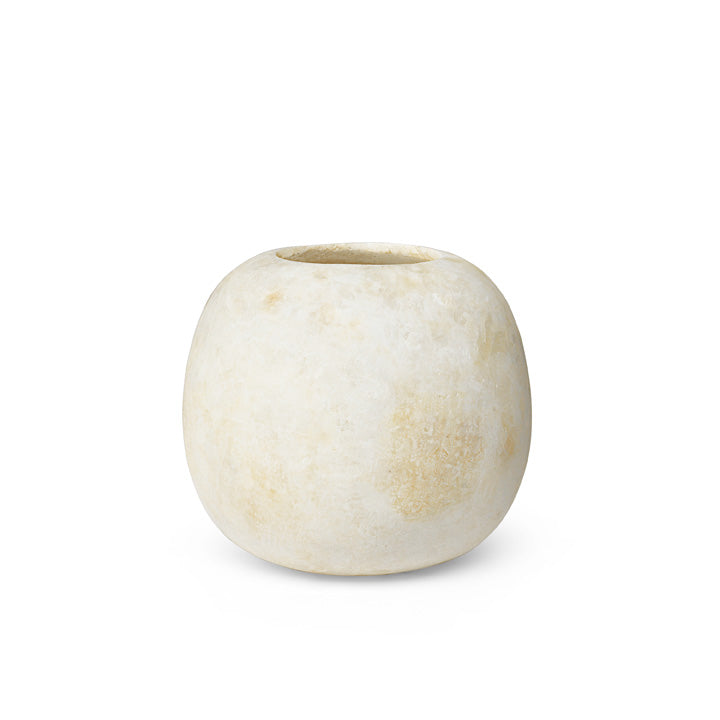 Alabaster Curra / Candle Holder/handmade from alabaster stone/ Sirocco Living